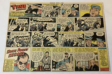 1943 True Comics WWII cartoon ~ SALUTE TO NAVY ENGINEERS plus HERBERT JAMES picture