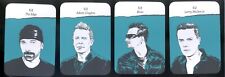 U2 Complete Card Set of 4 Mint 2018 Bono The Edge Adam Clayton Larry Mullen Jr picture