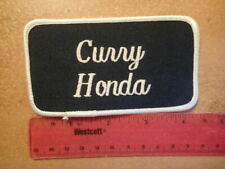 Vintage Embroidered Racing Patch-CURRY HONDA-Excellent Condition-CHAMBLEE, GA picture