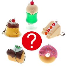 Japanese Blind Box Cat Donut Pie Pudding Charm 1 Random Fake Food Keychain picture