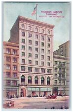 San Francisco California CA Postcard Mechanics Institute Building c1910 Vintage picture