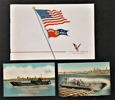 1943 vintage WWII ARMY E NAVY lot HARRY DARBY kansas city Ships Iron Steel picture