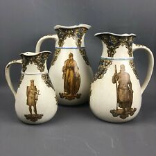 Victorian Set 3 Aesthetic Movement Arts & Crafts Graduated jugs 1880s picture