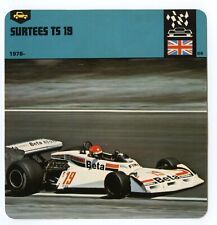 Surtees TS 19 - Racing Competition Edito Service Auto Rally Card picture