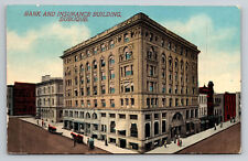 Dubuque Iowa Bank & Insurance Building c1912 IA Postcard picture