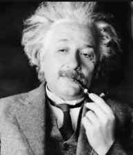 Albert Einstein German Scientist Smoking Pipe Picture Photo Print 8.5