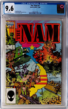 THE 'NAM #1 CGC 9.6 WHITE 1986 Golden 1st appearance MARVEL war picture