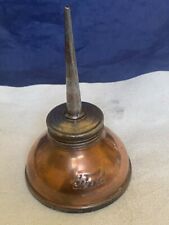 Antique Vintage Embossed FORD Script Thumb Model T Oiler Oil Can Tin Copper picture