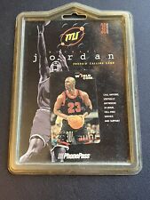 MJ, Michael Jordan Prepaid Calling Card, LDDS WorldCom, 1996, Unopened, Unused picture