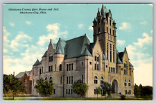 Oklahoma County Court House Jail City c1920s Vintage Postcard picture