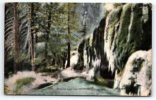 1915 GLENWOOD SPRINGS COLORADO HANGING LAKE WATERFALL SCENIC POSTCARD P359 picture