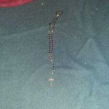 Vintage Red Rosary Bead Necklace picture