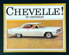 Vtg 1963 Chevrolet Chevelle Sales Brochure Chevy Malibu Super Sport Specs Featur picture