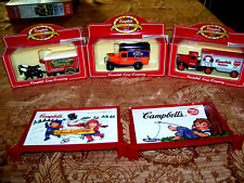 Campbell’s Soup 100th Anniversary Die Cast Trucks Lot Of 3  1997 & Signs NEW picture