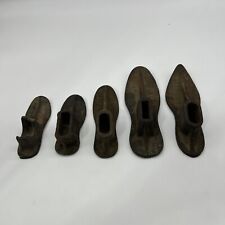 Vintage Cast Iron Shoe Molds Lot of 5 picture