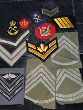 WWII 1960s Italian Canada British French Navy Army Officer Patch Lot L@@K g picture