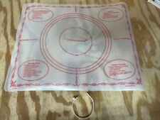 Vtg. TUPPERWARE Biscuits Pastry Sheet Mat 1965 Rexall Drug 22