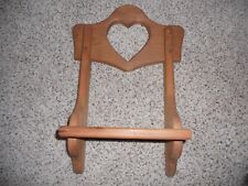 Homco Home Interiors Vintage Heart Country wood Shelf 1980's picture