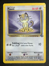 German Pokemon TCG 56/64 Meowth Mauzi Unlimited Jungle Common MP picture