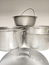 Vintage Leyse Spaghetti - Rice Aluminum Pot 8 Quart with Steamer / Stainer picture