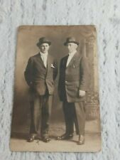 Antique Real Photo Postcard of 2 Men RPPC  picture