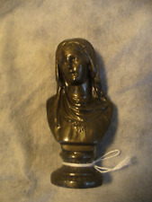 Vintage Antique ? Bronze Virgin Mary Bust Marked J.B. picture