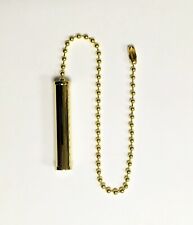 Lamp Parts-SOCKET/FAN PULL Chain-Cylinder Shape-Polished Brass Finish w/9