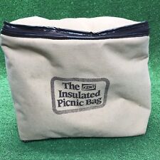 Vintage  Kent Feeds Seed Cow Pig Chicken Farm Insulated Picnic Bag Advertising picture