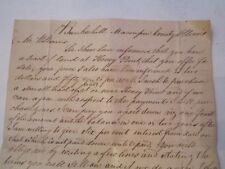 1839 LETTER - THE LETTER IS FOR A PURCHASE OF LAND AT $2.50 PER ACRE - OFC-D picture