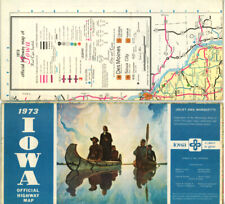 Vintage 1973 Iowa Official Road Map from IA Highway Commission picture