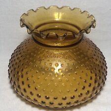 Vintage Amber Glass Hobnail Lamp Light Replacement Shade 6.75