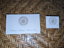 *RARE* 'Welcome Aboard' Marine One Boarding Seating Card+Unused Matchbook HMX-1 picture