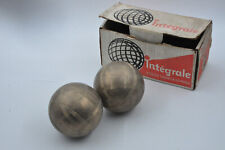 Antique Pair Of Balls Of Long Lyonnaise Integrale Collection Petanque 1 picture
