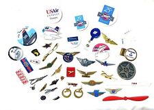 Airlines Pilot Wings Pins Collector’s Lot Of 41 Pins picture