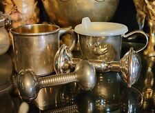 Vintage/Antique Silver Baby Cups & Rattles picture