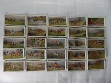Turf Carreras Cigarette Cards Horses & Hounds 1926 Complete Set 25 picture