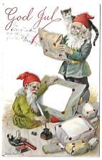 22. Christmas Card with Gnomes from the early 1900's picture