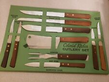 Vtg HANFORD FORGE Colonial Kitchen Cutlery Set Stainless Japan *SEEMS RARE?* picture