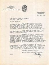 Edward Huntington Conley Episcopal Bishop New York Autograph Signed Letter 1936 picture