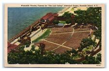 Postcard Waterside Theatre, Lost Colony, Roanoke Island NC linen T21 picture