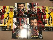 Set of 6 Deadpool & Wolverine Marvel Anime Movie Chirashi/Poster/Flyer Japan picture