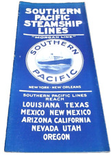 1930's SOUTHERN PACIFIC STEAMSHIP MORGAN LINES S.S. DIXIE BOOKLET picture