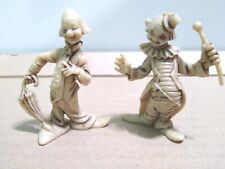 Vintage Plastic Toy Circus Clowns Lot of (2) Clown Figures Figurines picture