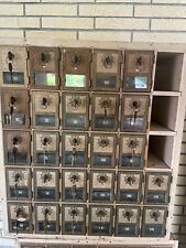 Vintage P.O. Box Individual Doors WITH working keys picture