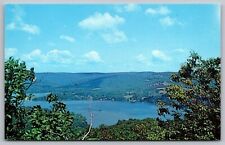 New Preston Conneticut Ct Ciew Of Lake Waramaug Form Top Of Pinnacle Postcard picture
