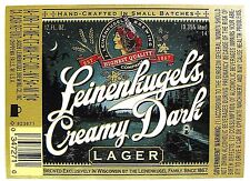 Jacob Leinenkugel LEINENKUGELS CREAMY DARK LAGER beer label WI 12oz #14 #823671 picture