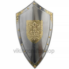 Medieval Knight Templar Armor Shield,  Metal shield with Toledo heraldic eagle picture