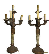 Vintage Spanish/Gothic/Midevil Tall Candle Stick Mid Century Modern Lamp Haunted picture
