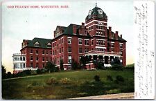 VINTAGE POSTCARD THE ODD FELLOW'S HOME AT WORCESTER MASSACHUSETTS c. 1905 RARE picture
