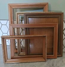 Antique Vintage Picture Frames Wood Gold Art Decor Ornate Gallery lot of 5 nx picture